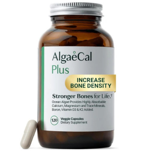 AlgaeCal Plus Increase Bone Density Supplement 120 Veggie Capsules