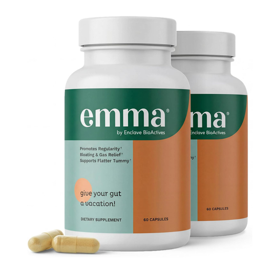 Gut Health Supplement for Bloating & Gas Relief 2 Pack of 60 Capsules